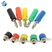 10pcsset male female j072 4mm banana plug male and female to insert connector banana pin diy model