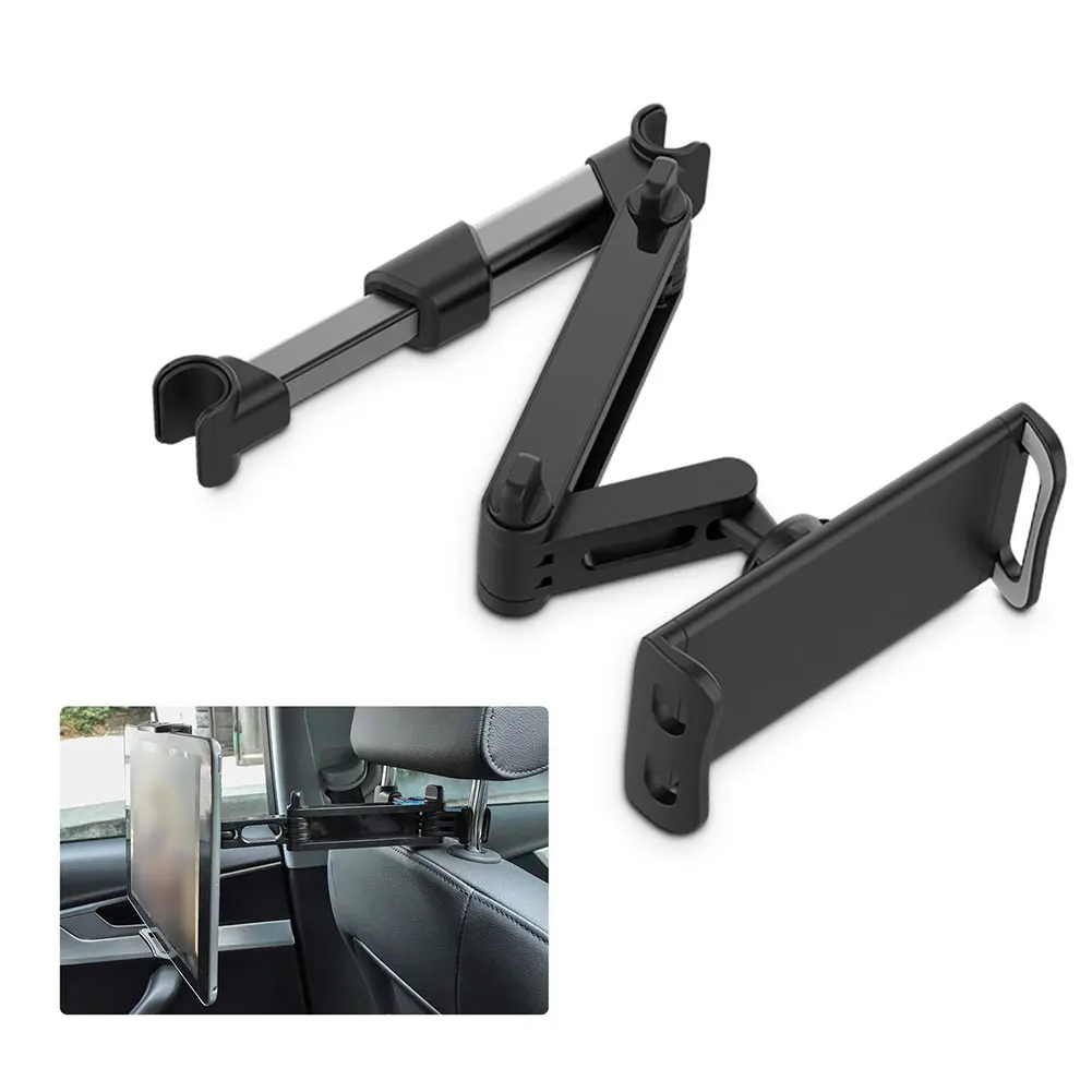 

Car Headrest Mount Holder Rear Pillow Phone Headrest Bracket Holder Car Seat Tablet Stand360Â°Rotatable Tablet Red And Black