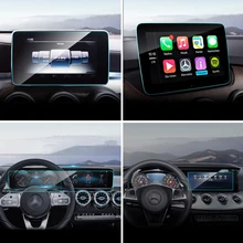 Car GPS Navigation Screen Protector for Mercedes W177 W176 W246 X156 W204 W213 W205 A B C E GLA CLA GLC Class Car Accessories