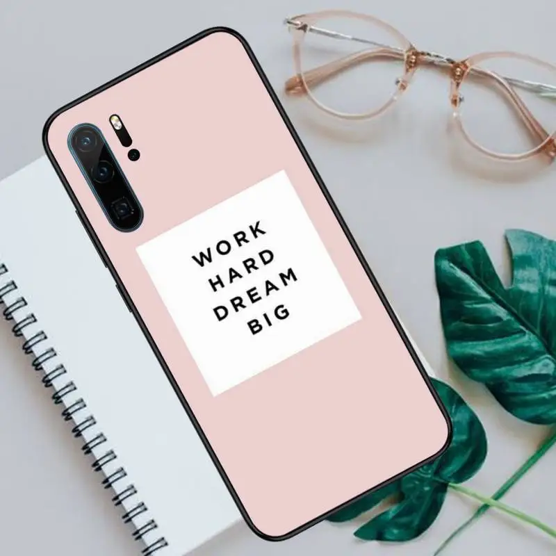 

Girl Boss Pink Women power text slogan Phone Case For Huawei P40 P20 P30 lite Pro P Smart 2019 Mate 40 20 10 Lite Pro Nova 5t