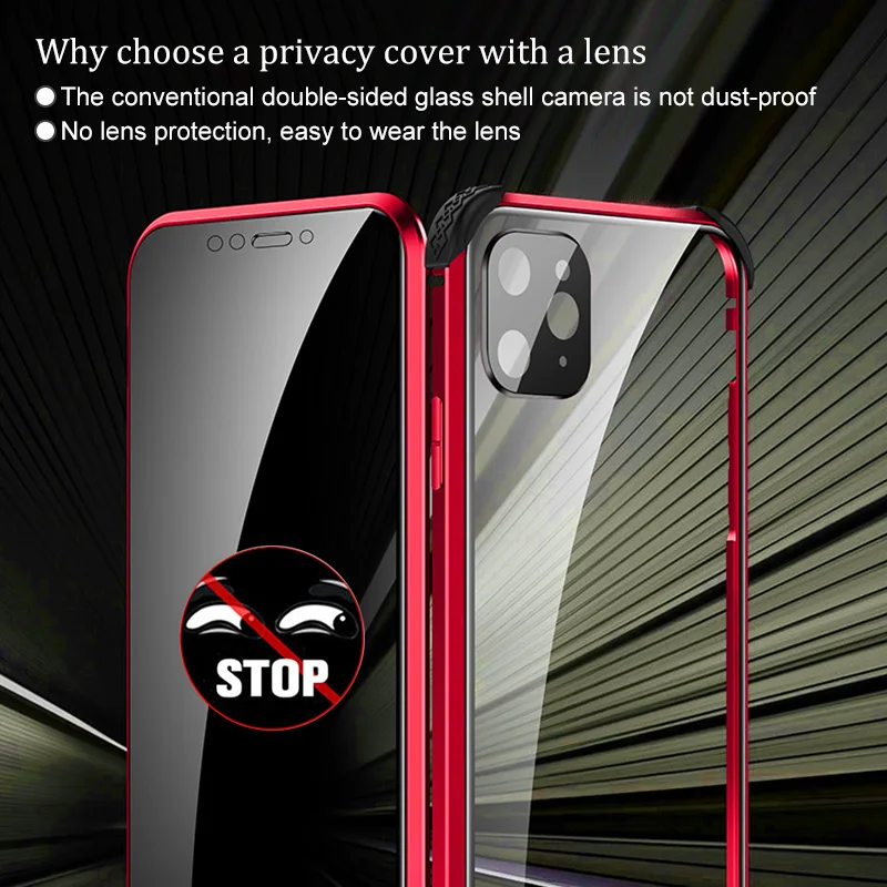 Магнитный защитный чехол Shellbox для iPhone 11 Pro Max 7 8 ударопрочный с защитой от шпионов