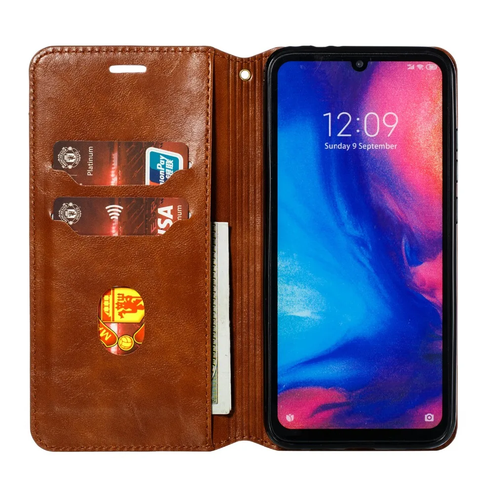 Для Xiaomi Redmi 6 6A 7 7A Note 5 6 7 Pro ретро кожаный чехол с отделением для карт Магнитный чехол-держатель для телефона
