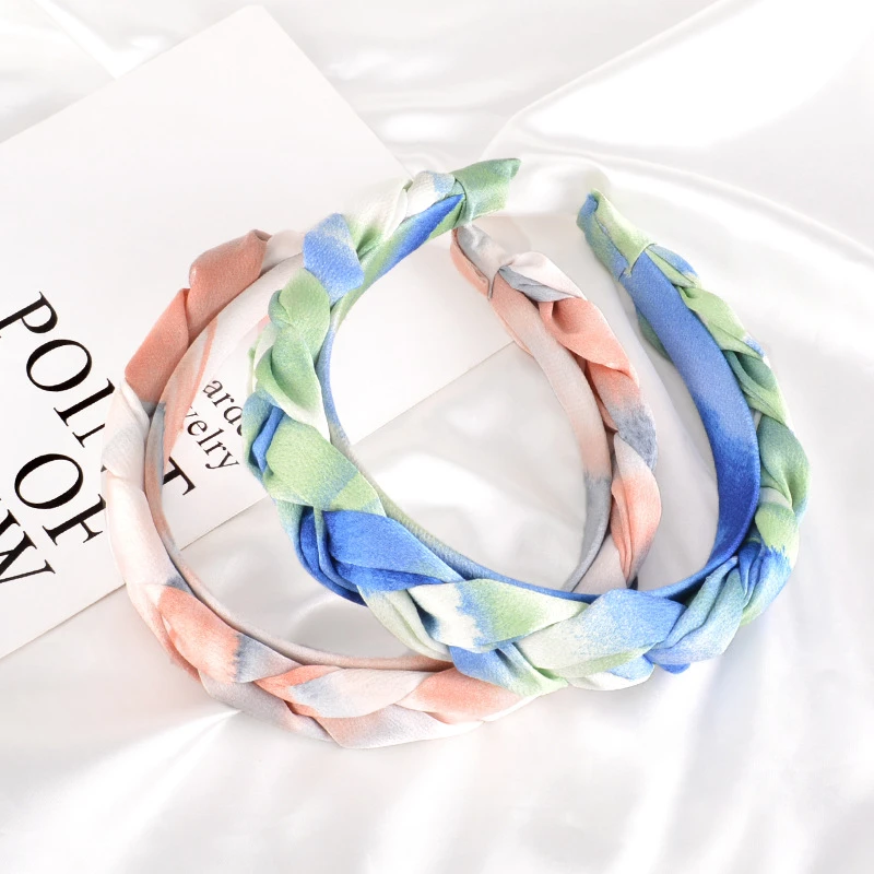 Модный цвет cкручивание плетение волос Twist Weaving резинки для женщин Корейский