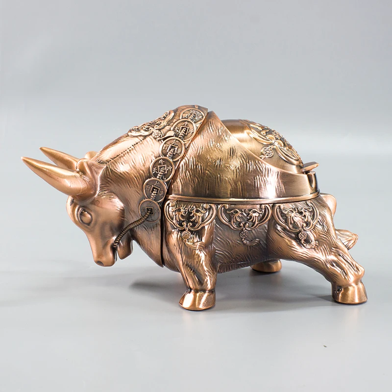 

Arabic Art Desktop Ashtray Box Outdoor Stainless Portable Ash Trays Decorative Metal Ceniceros Creativos Boyfriend Gift EA6YHG