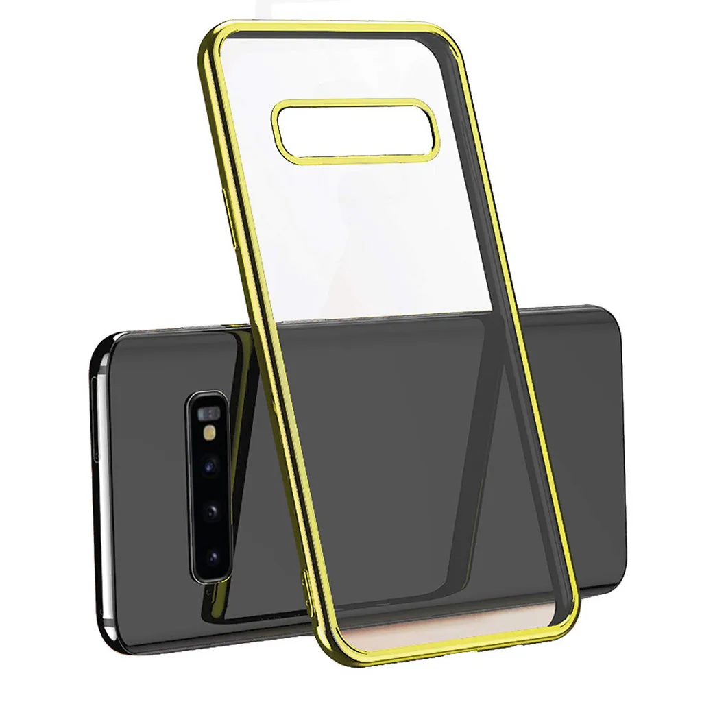 For Samsung S10 Clear Slim Thin Non-slip Back Hybrid Hard Case Cover 6.1 inch Protective back Phone Shell Shockproof phone |