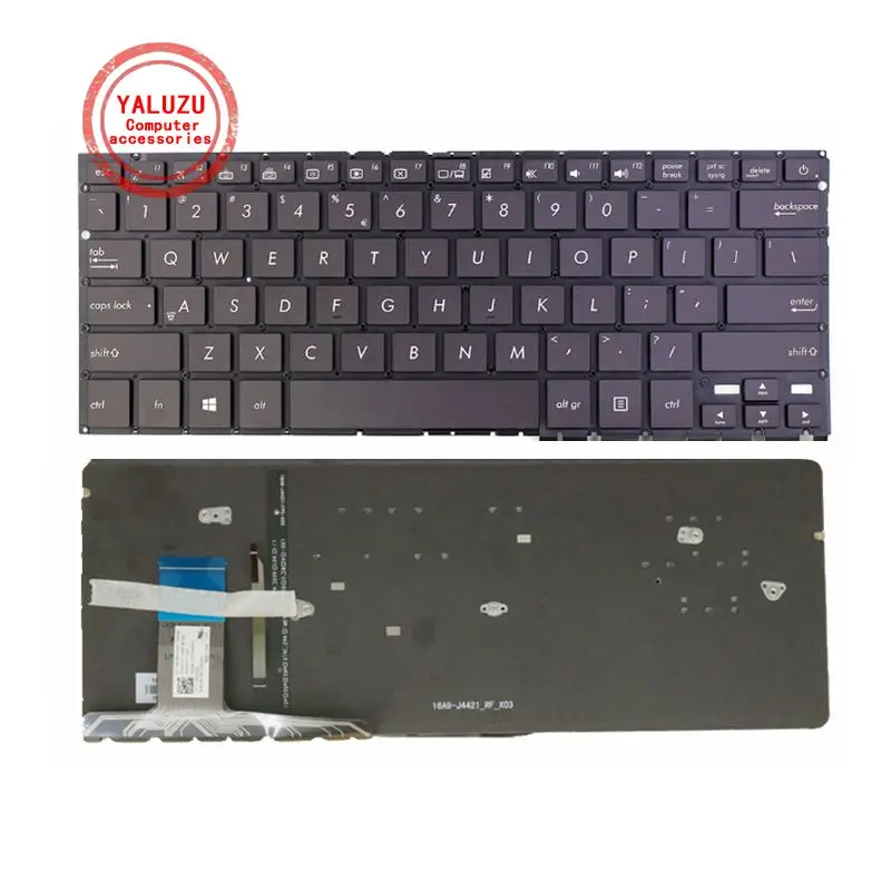 Новинка для ASUS UX330 UX330UA черная с подсветкой без рамки Клавиатура ноутбука США