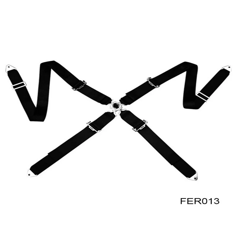 

Universal 4 Point 3 Inches Black Color Seat Belt For Racing Car FER013