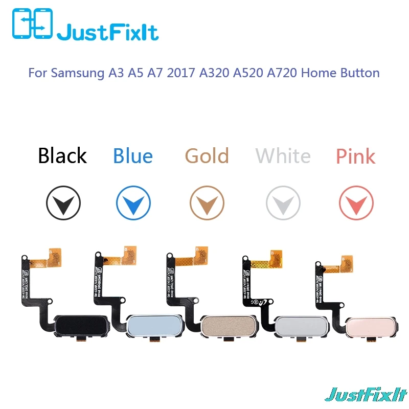 Для Samsung Galaxy A3 A5 A7 2017 A320 A520 A720 A320F A520F A720F сенсорный ID датчик отпечатков пальцев