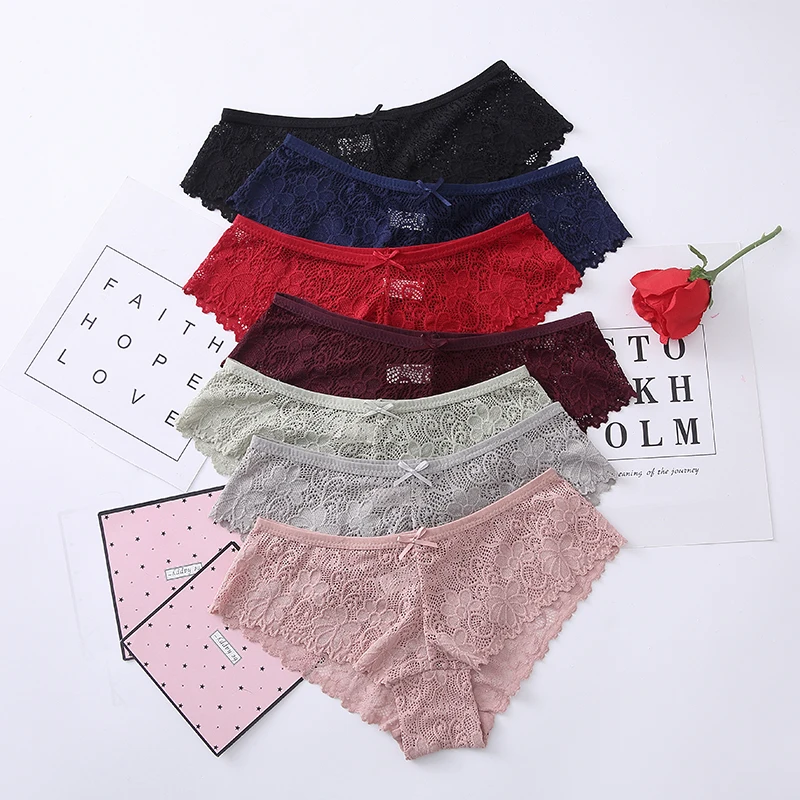 

7pcs Women's Panties For Woman Underwear Sexy Lace Female Panties Briefs Sexy Underwear Women Underpants Sexy Lace BANNIROU