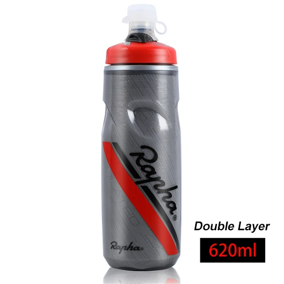 620ml Red Gray Rapha велосипедная бутылка для воды 620 мл/750 мл Запираемая велосипедная Беговая уличная горная дорога герметичная PP велосипедная бутылка для воды - Цвет: 620ml Red Gray