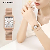 sinobi fashion golden womens watch stainless steel women quartz wristwatches ladies luxury clock for women elegant watches