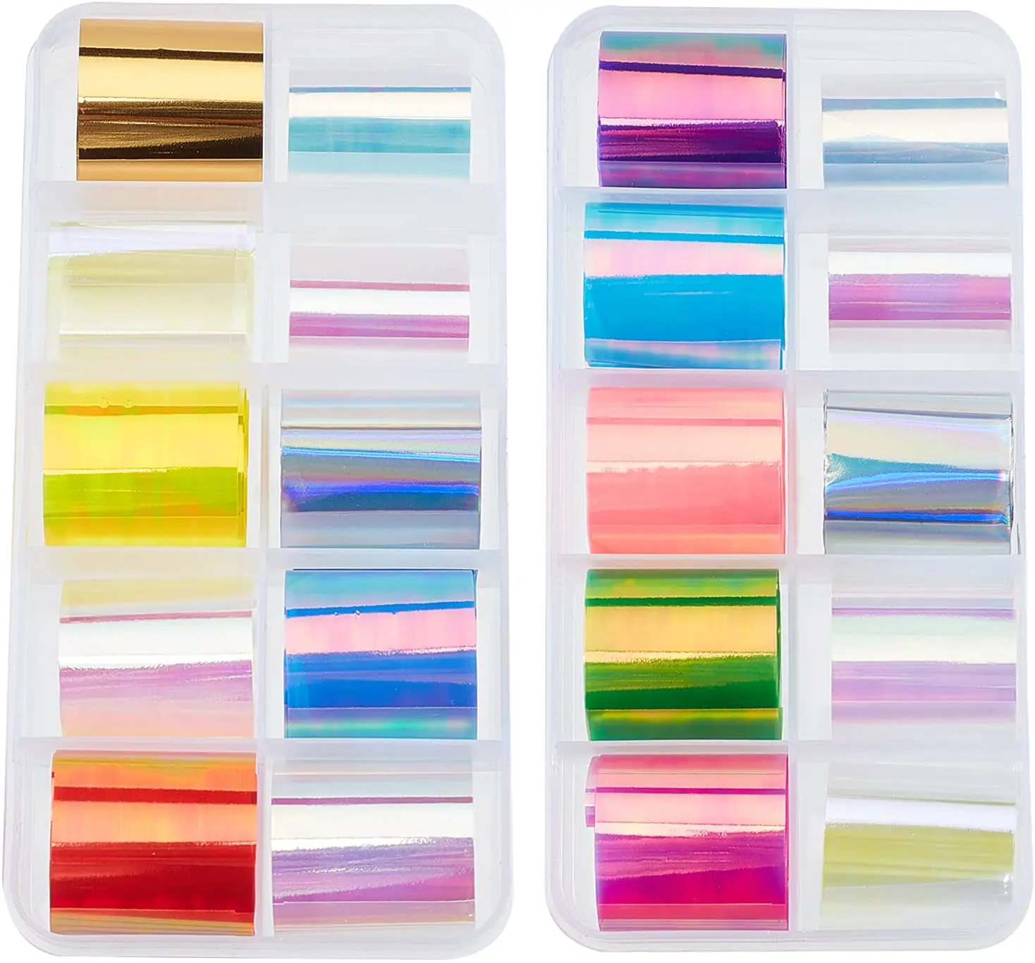 

Голографическая фольга для ногтей, 20 рулонов