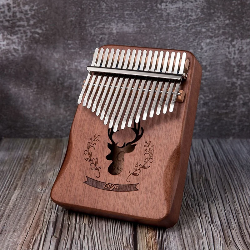 

Cega Kalimba 17-Key Reindeer Thumb Finger Piano Wooden Finger Piano Musical Gift for Music Lover, Students, Beginners, Etc
