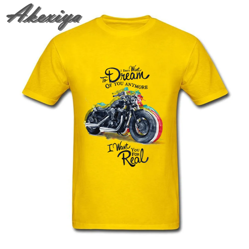 Футболка мужская с рукавом реглан мотоциклетная рубашка надписью dream Ride to Future