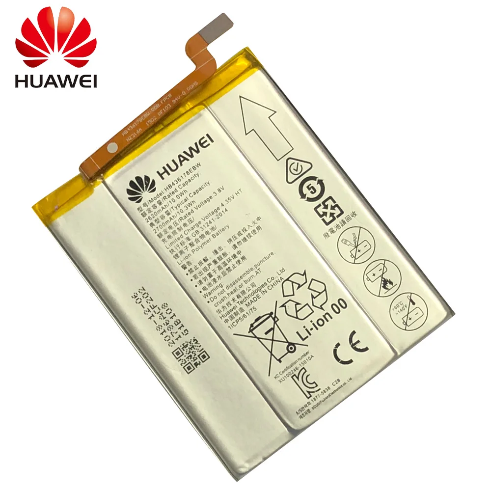 Оригинальный аккумулятор для телефона Hua Wei HB436178EBW Huawei Mate S CRR CL00 UL00 2700 мАч сменные