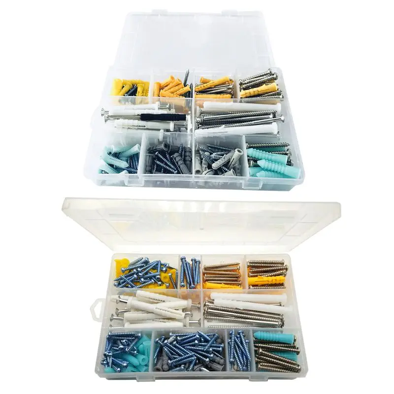

200/300PCS Metal Expansion Anchors Screws Self-Tapping Screw Set M4 M5 Wall Plug New 2020
