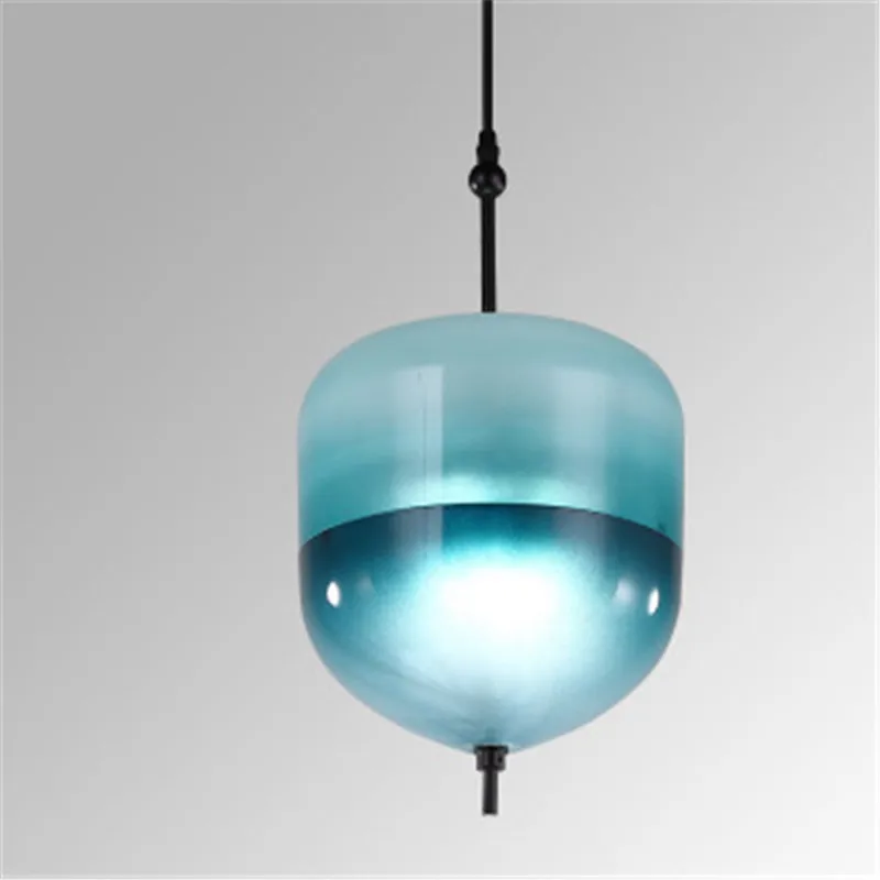 Northern Europe Glass Lamp Creative Restaurant Coffee Shop Bar Club Front Desk Clothing Gradual Change Blue Light | Лампы и освещение