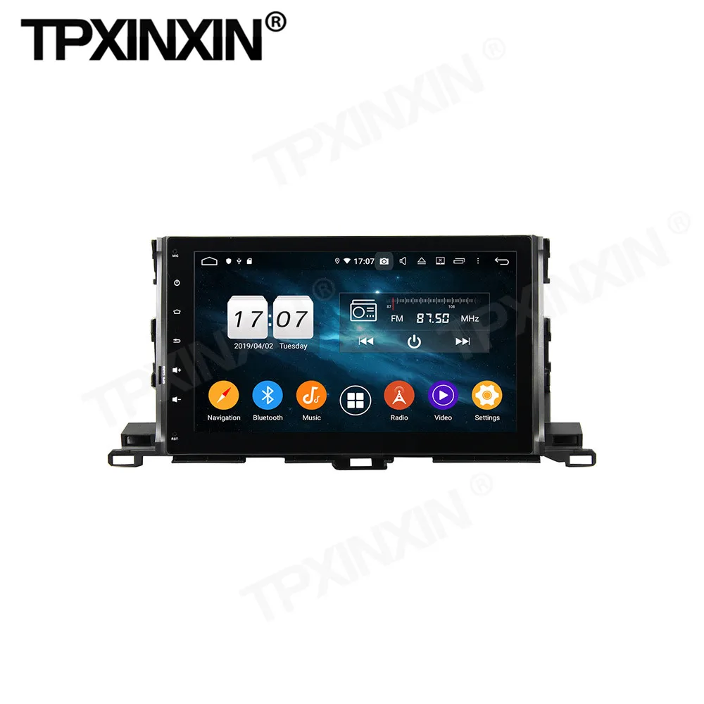 

128G Carplay Car Radio 2 Din Stereo Receiver Android For Toyota Highlander 2015 2016 2017 GPS Navigation Player Audio Head Unit