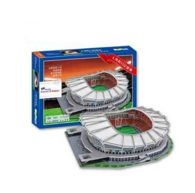 Шанхай футбольный стадион хункоу футбол 3D бумага DIY головоломки 3422 паззл модель