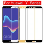 Закаленное стекло с полным покрытием для Huawei Y5 Y6 Y7 Prime 2018 Y9 2019, Защитная пленка для Honor Y 5 6 7 9 9, защитная пленка
