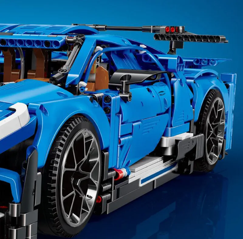 Yeshin 20086 Technic Car Series 42083 синий гоночный скоростной автомобиль в сборе модель автомобиля Дети Рождественские игрушки, подарки строительные блоки кирпичи