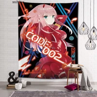 darling in the franxx tapestry customizable bohemian wall hanging room carpet hd tapestries art home decoration accessories