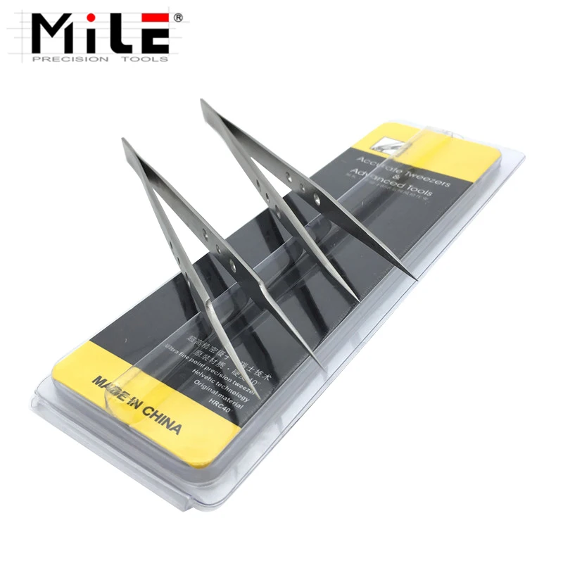 Сверхточный заостренный пинцет зажимы из нержавеющей стали удлиненный