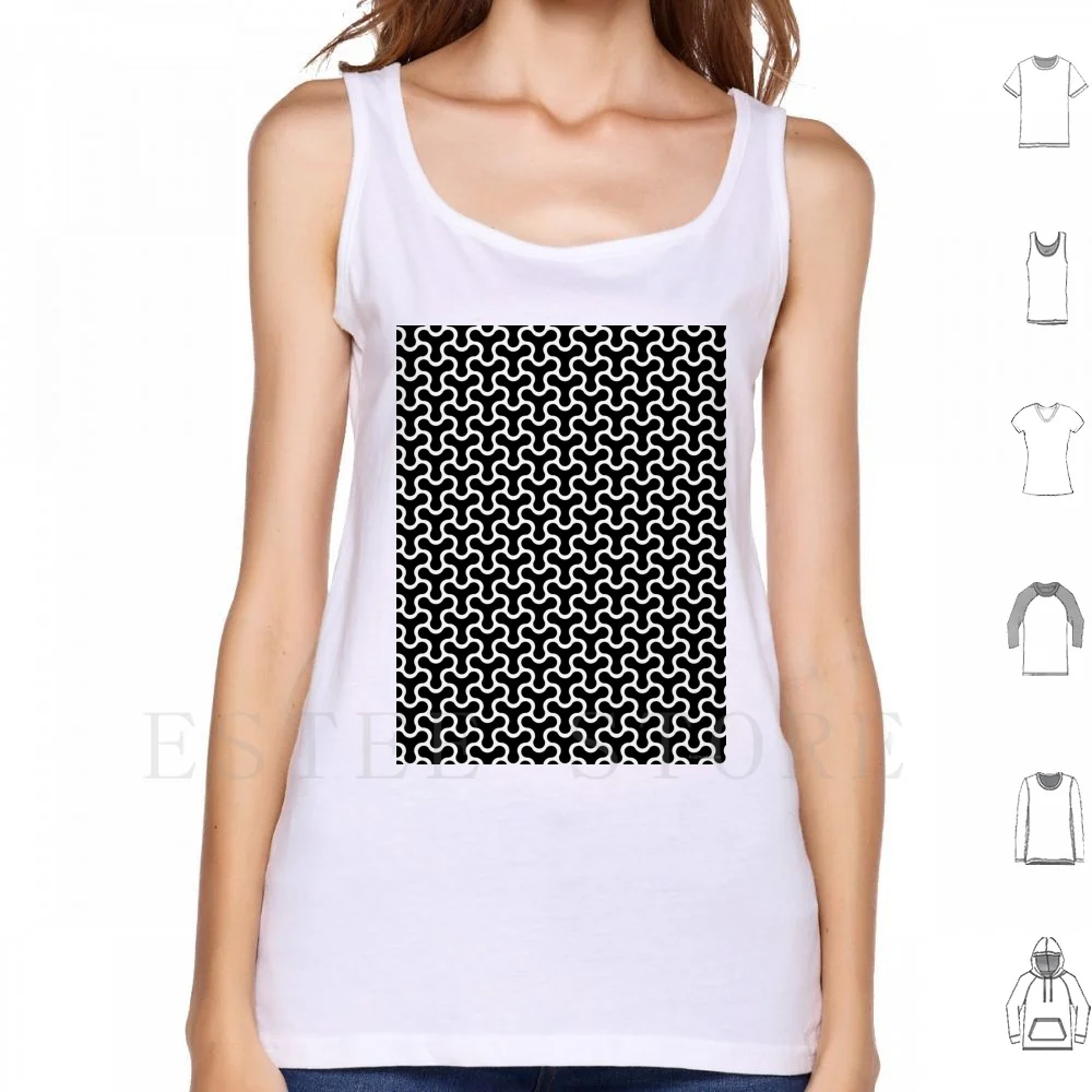 

Майка с трехгранным узором, жилет в современном стиле ретро