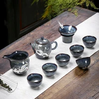 luxury chinese tea cup set ceramic handmade vintage teapot cups portable kung fu tea set tea ceremony juego de te teaware 60