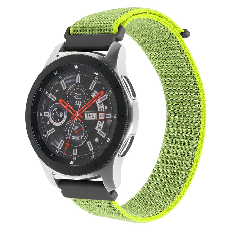 Yellow Gear s3 Frontier ремешок для samsung galaxy watch 46 мм 22 мм ремешок для часов спортивный тканый нейлоновый холщовый ремешок для часов huawei watch gt ремешок - Цвет ремешка: Yellow