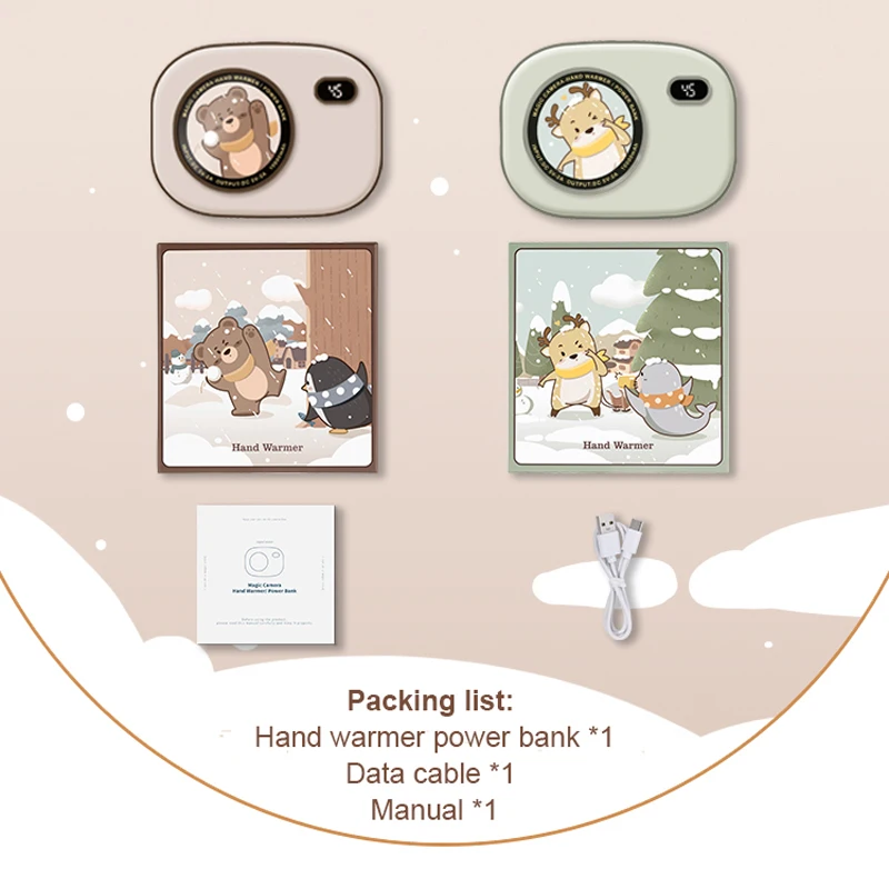 2021 10000mah usb hand warmer with power bank rechargeable portable heater for home travel mini heater convector winter pocket free global shipping