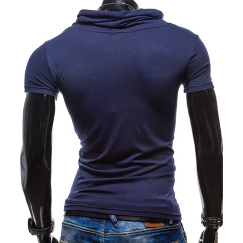 ZOGAA новинка Мужская рубашка поло не садится тонкие мужские рубашки чистый цвет