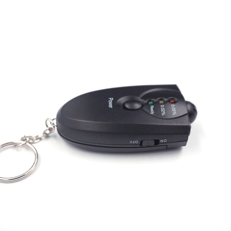 Мини Профессиональный цифровой алкотестер с цепочкой Алкотестер фонариком |