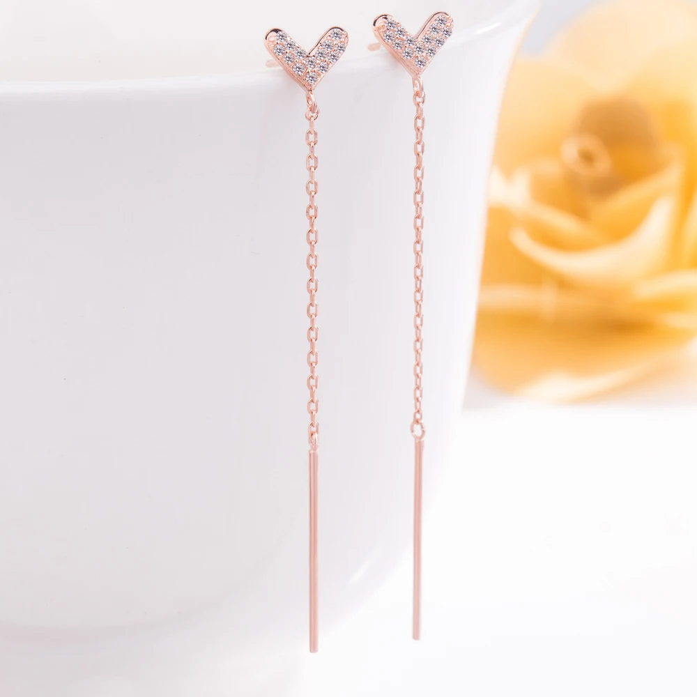 Романтичные серьги-Пусеты Из Натурального 925 пробы и серебра серьги-пусеты в виде