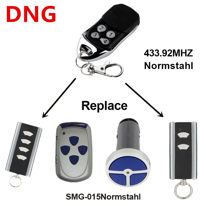 

3pcs Normstahl RCU 433 2K Remote Control Garage Door Opener Normstahl Rolling Code 433,92 MHz for Gate Command 433MHz Key Fob