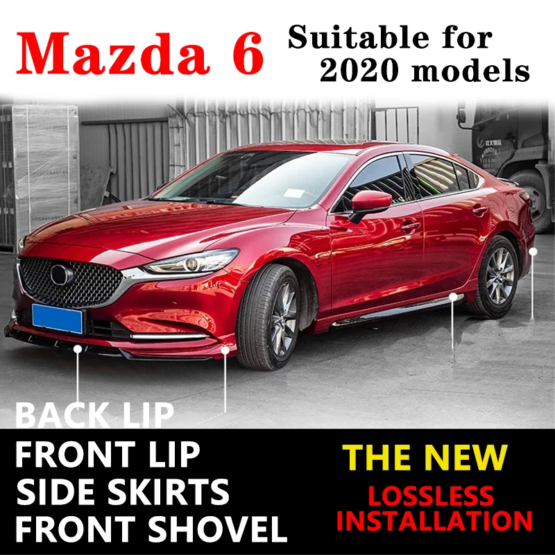 Передний спойлер для mazda 6 2020 aлюбые наклейки на передний бампер защита от