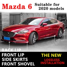 Передний спойлер для mazda 6 2020 aлюбые наклейки на передний бампер