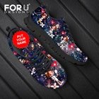 Женские кроссовки на плоской подошве FORUDESIGNS, черные, со шнуровкой, большого размера 45