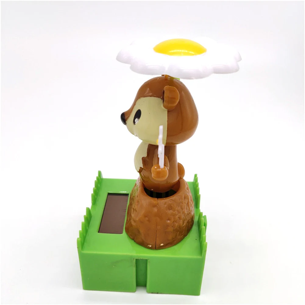 Милый Белка автомобиль Декор солнечной энергии танцы животных танцор качая