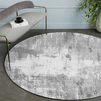 nordic retro gray round center rug for living room computer chair mat washable non slip hall floor carpet non slip room mats