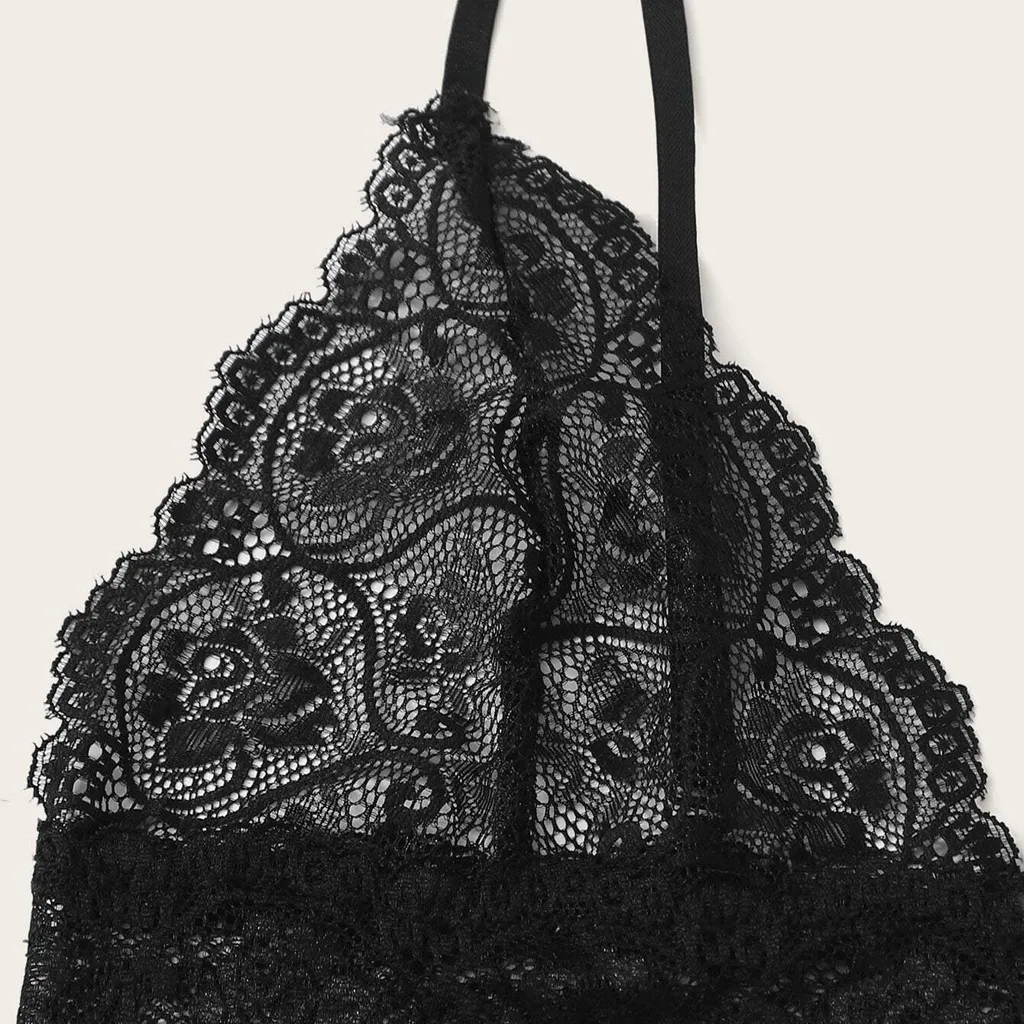 Новая Сексуальная кружевная и атласная пижама в комплекте из 3 предметов