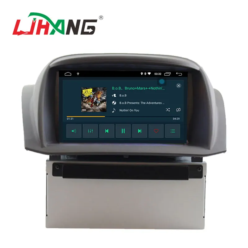 Автомобильный мультимедийный плеер LJHANG Android 10 для Ford Fiesta 2008 2017 Wi Fi 2 Din