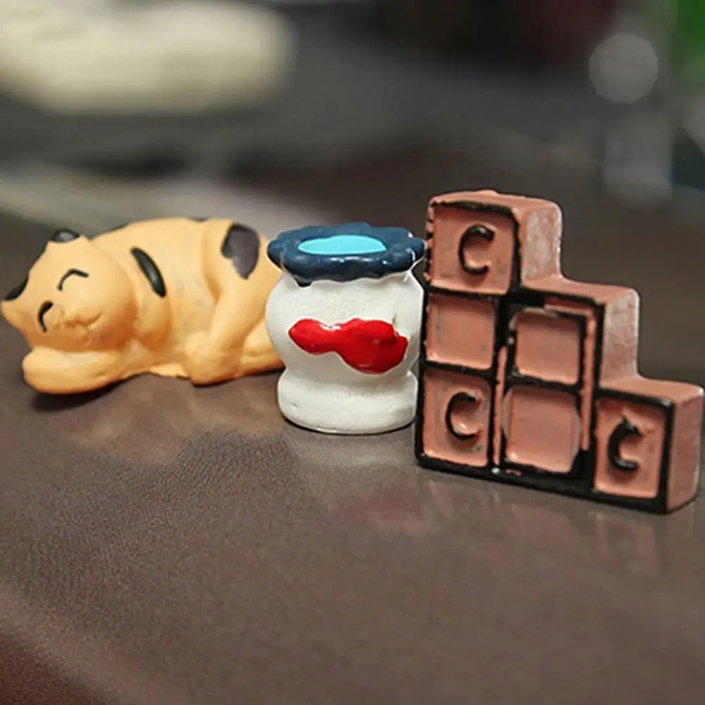 Миниатюрные фигурки снеговика улитки совы животных миниатюрные ремесло горшок