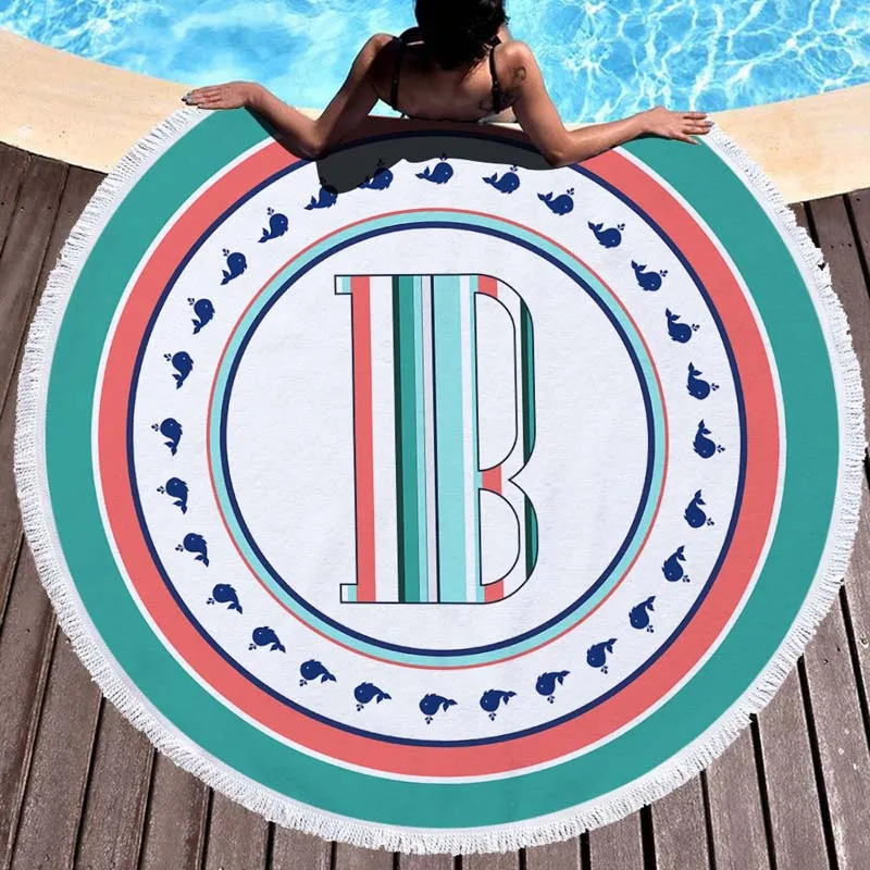 Быстросохнущее круглое пляжное полотенце из микрофибры коврик для йоги