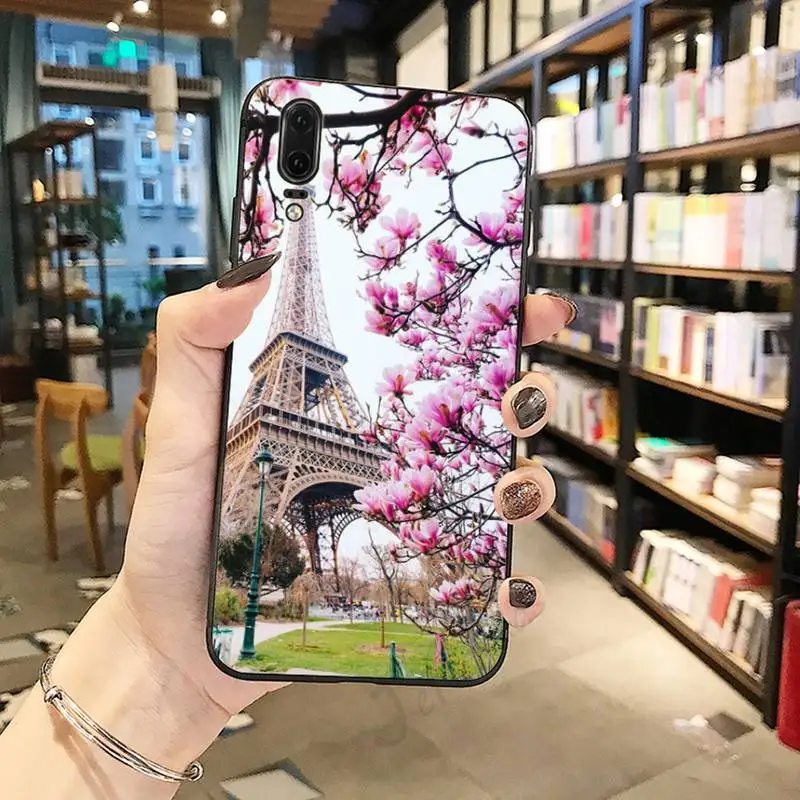 

Romantic Paris Eiffel Tower Phone Case For Huawei honor Mate P 10 20 30 40 Pro 10i 9 10 20 8 x Lite luxury deisgn shell