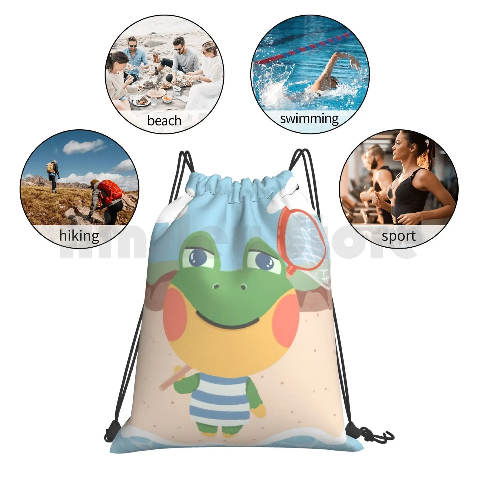 

Henry Backpack Drawstring Bag Riding Climbing Gym Bag Henry Henry Animal Animal Acnh Henry Acnh New Horizons Cute Henry Cute