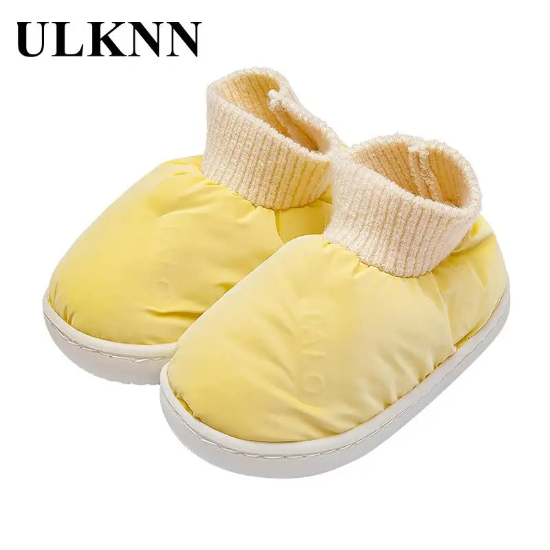 Kid's Indoor Household Cotton Shoes Waterproof Soft Bottom Shoes Children's Cotton Baby Shoes Keep Warm For Boy's Girl's Infants