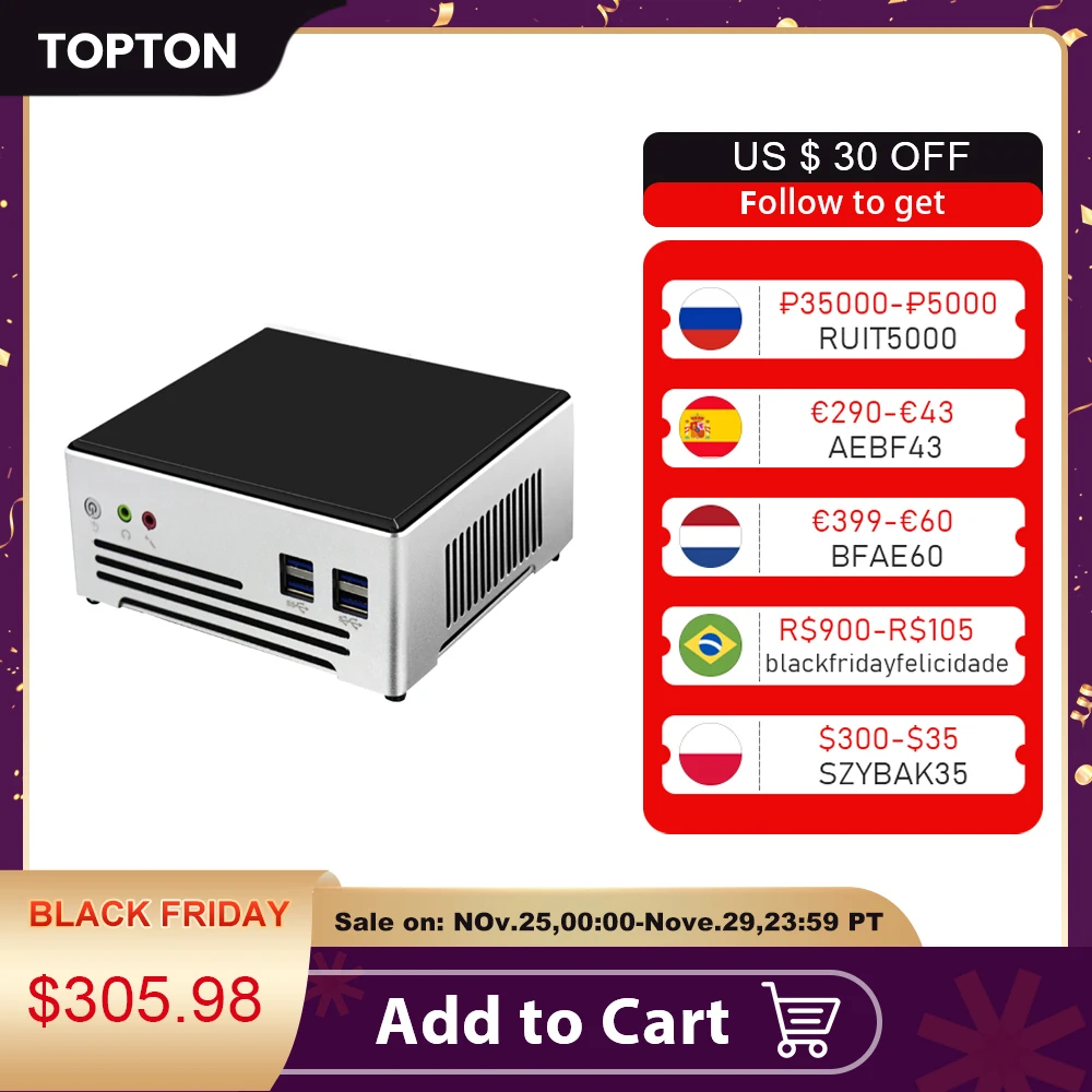 Мини-ПК 11 поколения Intel i7 1165G7 i9 10980HK M.2 NVMe офисный компьютер Windows PC Gamer NUC Dual Band WiFi HTPC