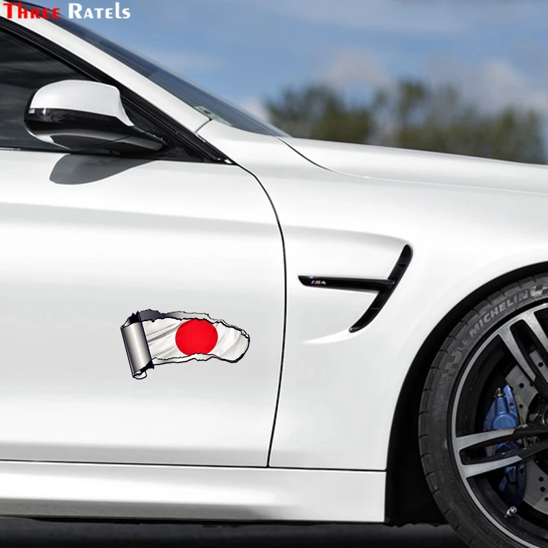 Три Ratels FTC 861 #20x10 8 см рваные открытая рана металлический дизайн с Японский Hinomaru