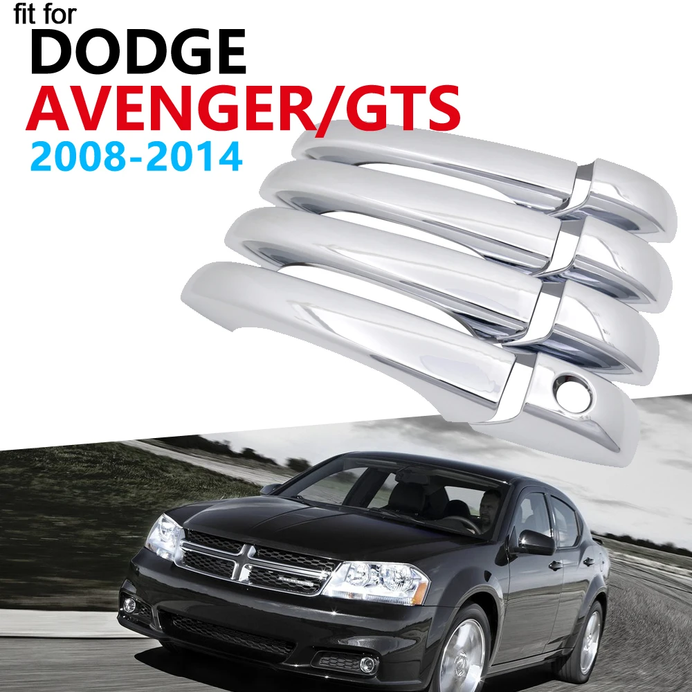 Роскошный хромированный набор накладок на дверную ручку для Dodge Avenger GTS 2008 ~ 2014